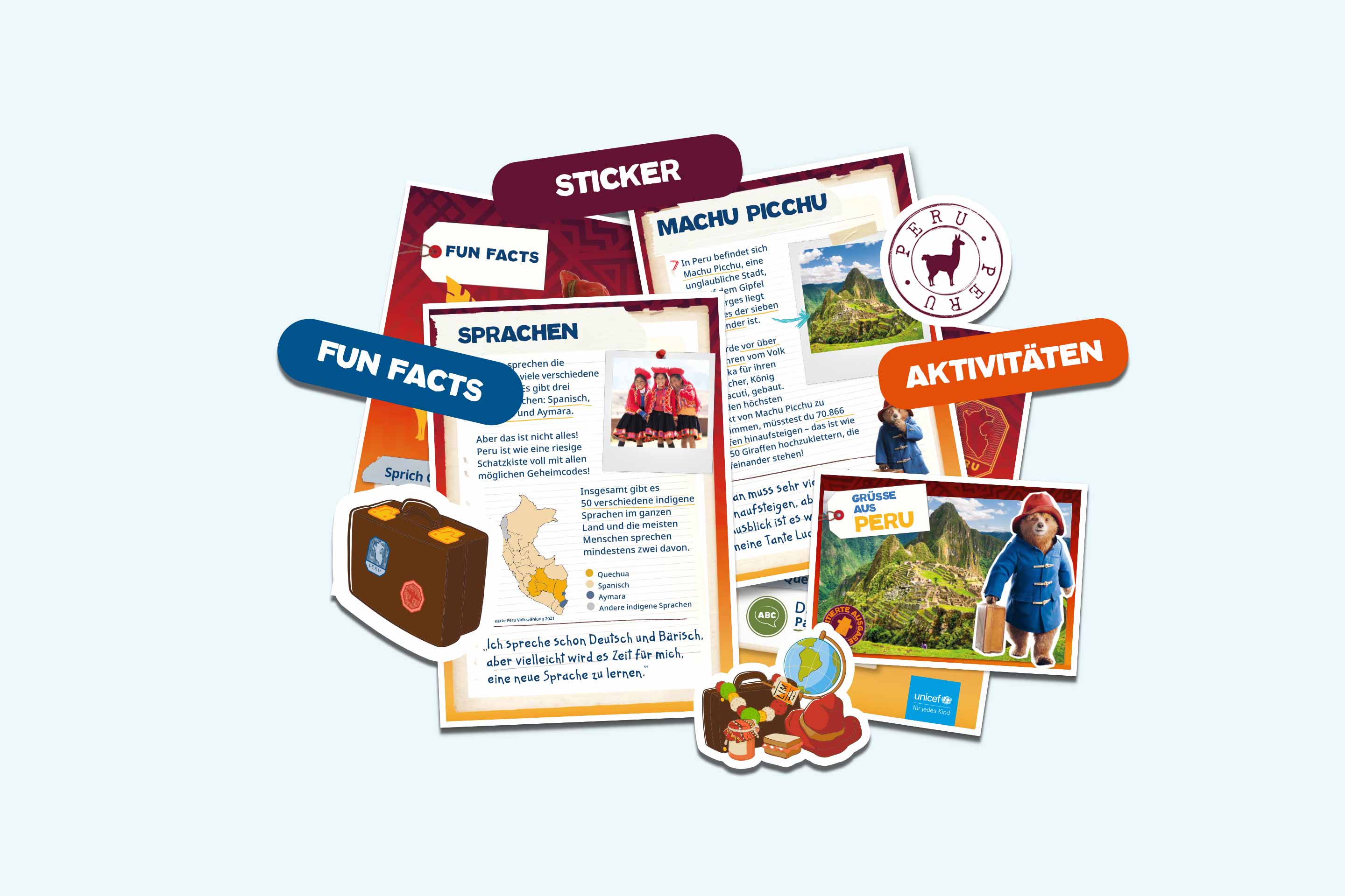 Postkartenset von Paddington aus Peru